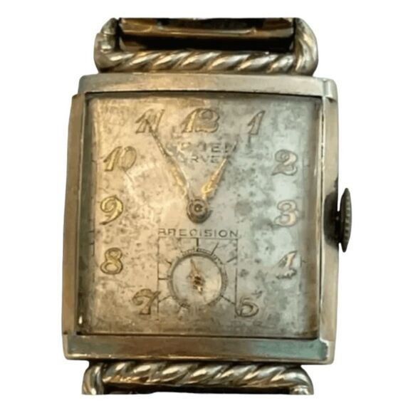 1940's Gruen Curvex Precision Watch 10K Gold Filled Running Vintage - Picture 2 of 7